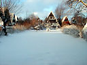 Der Garten im Winter.